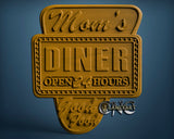 Mom's Diner, 3D STL Model 6669