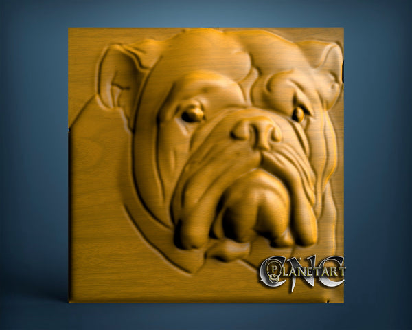 Bull Dog, 3D STL Model 0806