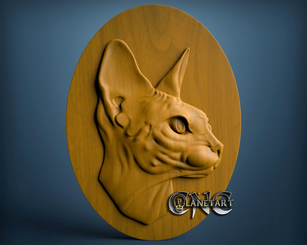 Egyptian Cat, 3D STL Model 6680