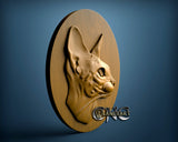 Egyptian Cat, 3D STL Model 6680