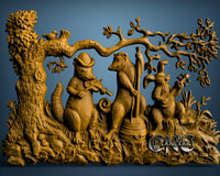 Jungle Band, 3D STL Model 2152