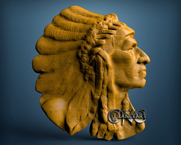 Indian, 3D STL Model 6710