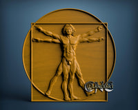 Vitruvian, 3D STL Model 6662