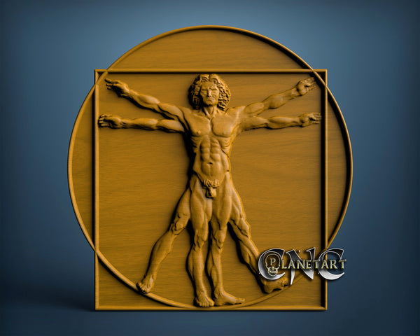 Vitruvian, 3D STL Model 6662