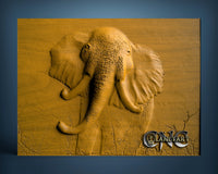 Elephant, 3D STL Model 0848