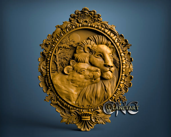 Lions, 3D STL Model 0618