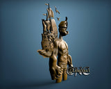 Braccio di Ferro,  3D STL Model 2150