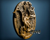 Emblem Lion, 3D STL Model 1513