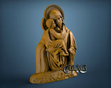 Virgin Mary, 3D STL Model 4669