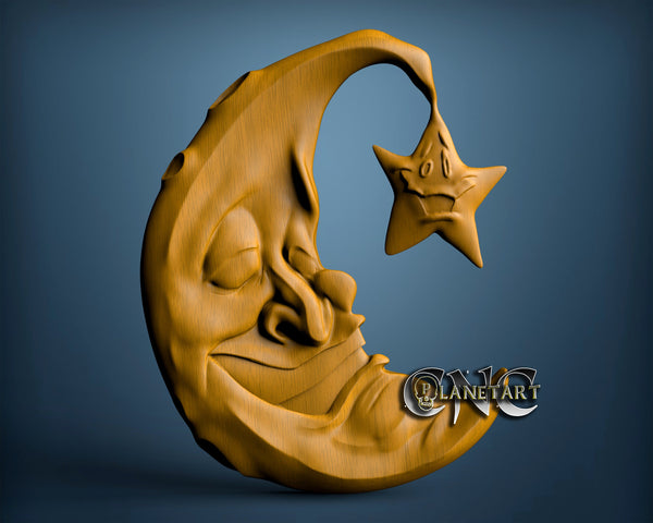 Moon, 3D STL Model 6753