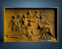 Jesus and Romans, 3D STL Model 4675