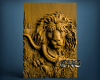 Lion Hunting, 3D STL Model 0622