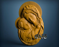 Virgin Mary, 3D STL Model 4644