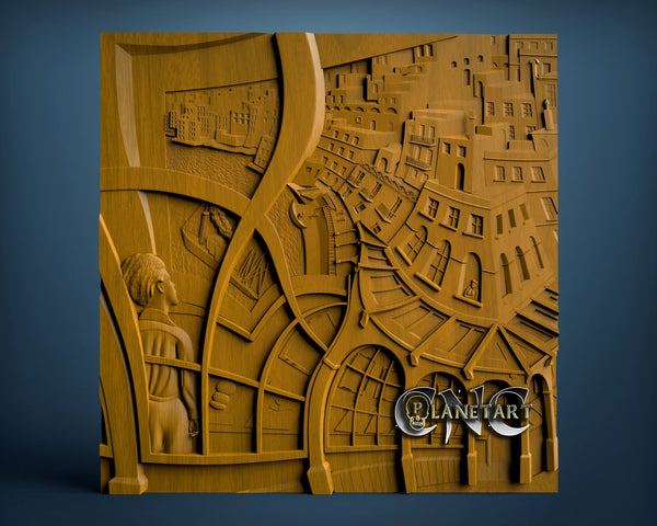 Town, 3D STL Model 2630