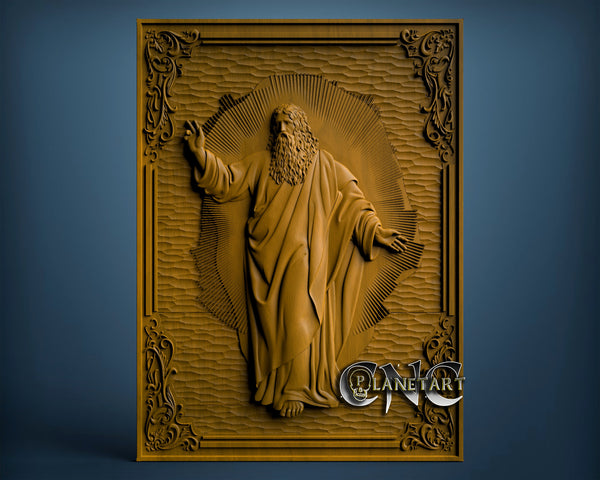 Jesus, 3D STL Model 4690