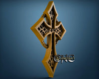 Celtic Cross, 3D STL Model 4725