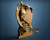 Grave stone Angel, 3D STL Model 11131