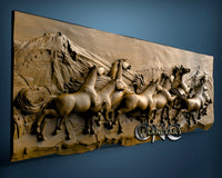 Horses, 3D STL Model 10299