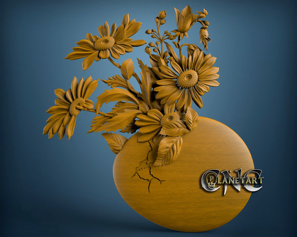 Flower, 3D STL Model 6751