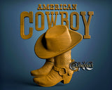 Cowboy, 3D STL Model 10109