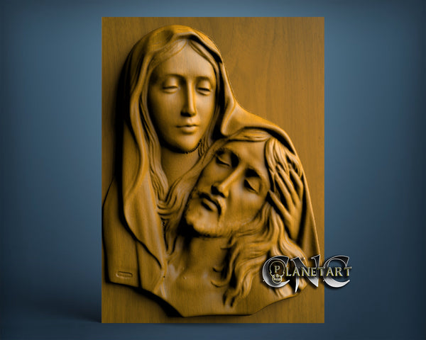 Maria & Jesus, 3D STL Model 4653