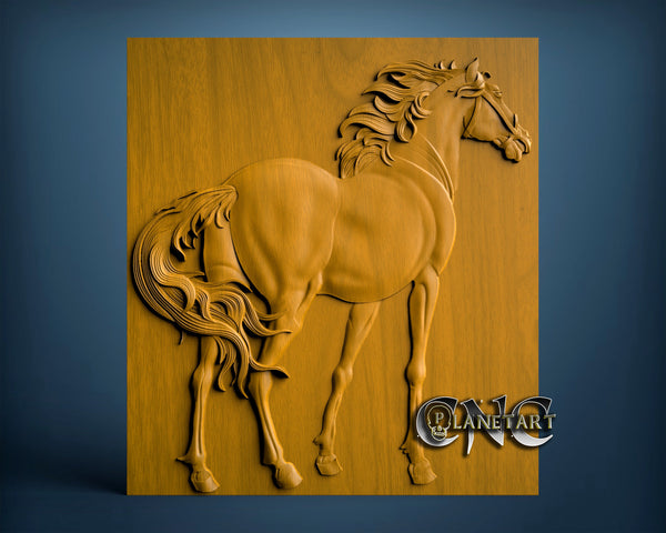 Horse, 3D STL Model 0772