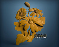 Flower, 3D STL Model 2542