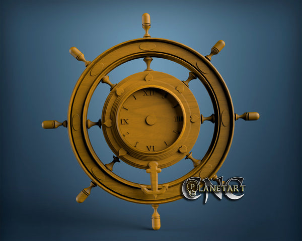 Rudder Clock, 3D STL Model 6719