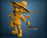 Fisherman, 3D STL Model 6739