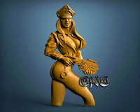 Police Woman, 3D STL Model 10087