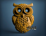 Owl, 3D STL Model 0408