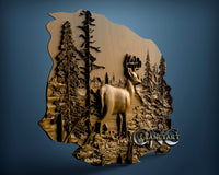 Deer, 3D STL Model 0682