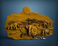 Jungle, 3D STL Model 0849