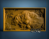 Tiger, 3D STL Model 0554