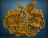 Eagle, 3D STL Model 0461