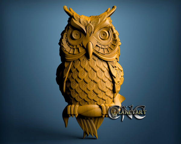 Owl, 3D STL Model 0418