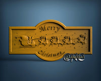 Merry Christmas, 3D STL Model 6706