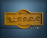 Merry Christmas, 3D STL Model 6706