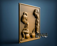 Toilet Signs, 3D STL Model 2041