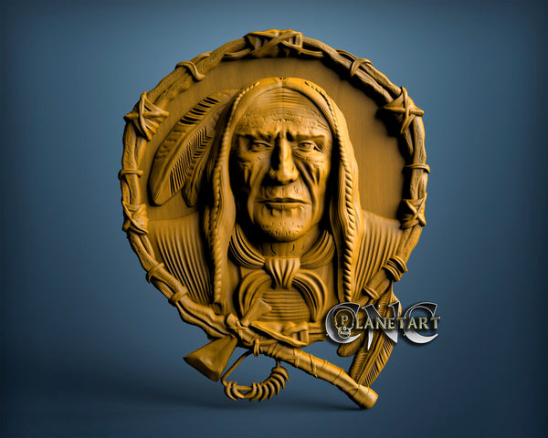 Indian, 3D STL Model 2097