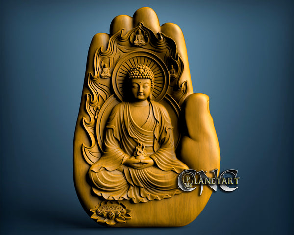 Buddha Hand, 3D STL Model 1372