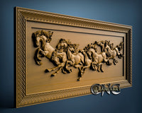 Horses, 3D STL Model 0765