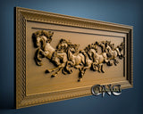 Horses, 3D STL Model 0765