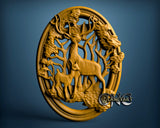 Deers, 3D STL Model 0681