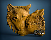 Wolfs, 3D STL Model 0648