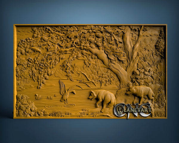 Forest View, 3D STL Model 2840