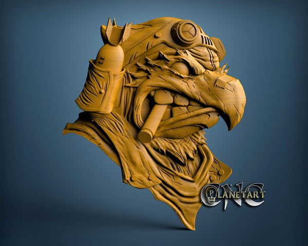 Eagle Pilot , 3D STL Model 10284