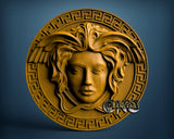 Medusa Versace, 3D STL Model 1540