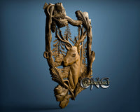 Deer, 3D STL Model 0678