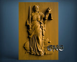 Justice Woman, 3D STL Model 2671